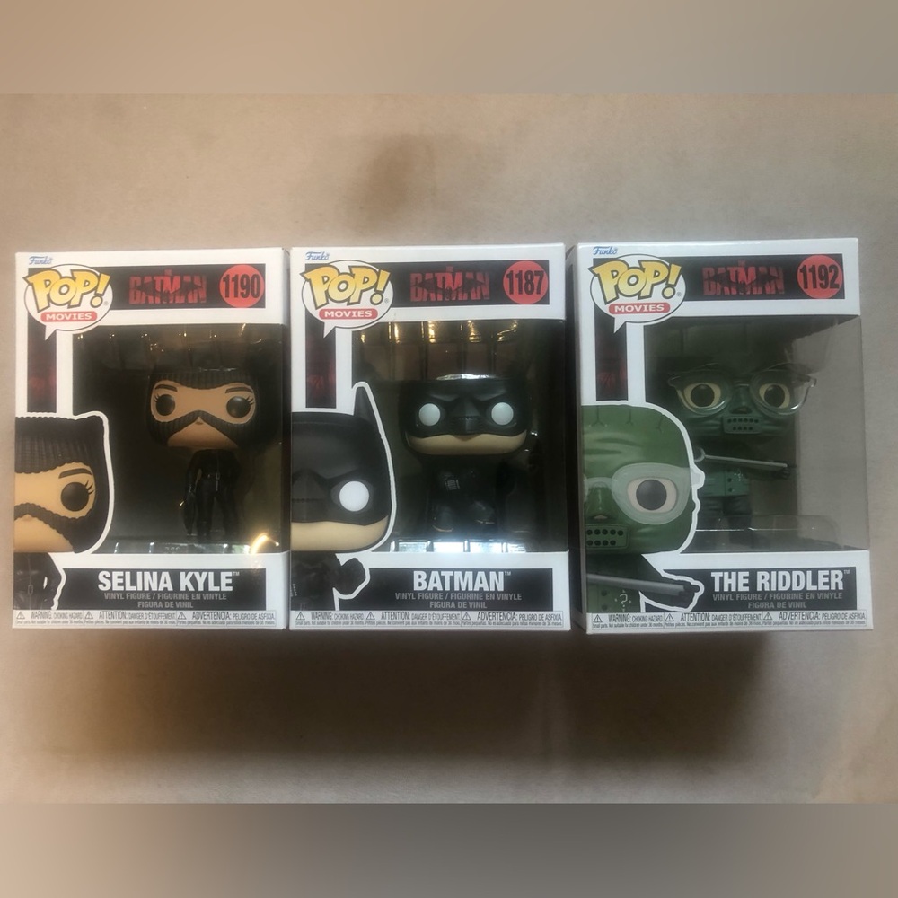 The Batman Funko Pops Lot of 3